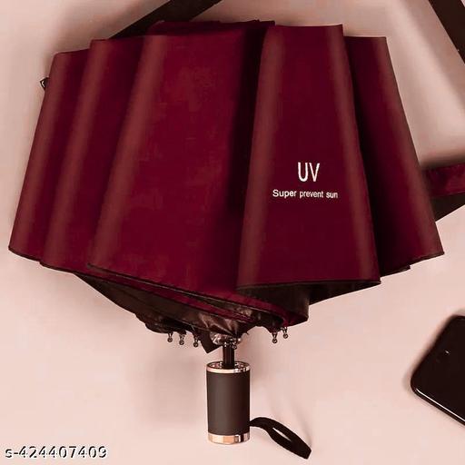 Unisex 3 Fold Manual UV Protection Sun & Rain Umbrella - Velora online store 