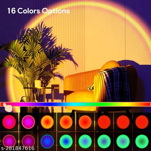 Sunset Lamp Projection Led Lights with Remote, Multicolor Colors Night Light - Velora online store 