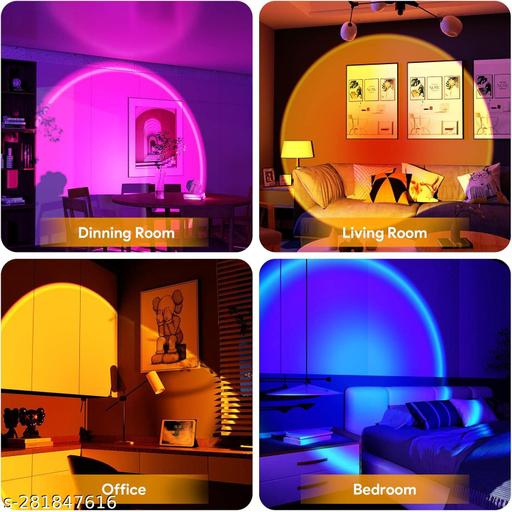Sunset Lamp Projection Led Lights with Remote, Multicolor Colors Night Light - Velora online store 