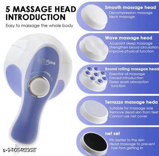 Full body massager Relax Spin Tone Body Full Body Massager Electric Machine with 3 Massage Heads for Pain Relief and Relaxation, For Back, Leg & Foot - Velora online store 