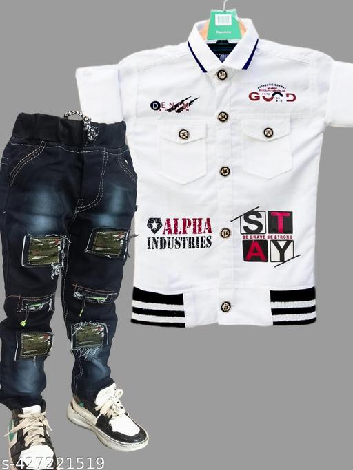 white shirt black jogger jeans - Velora online store 