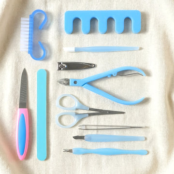 11 In 1 Manicure Pedicure Nail Care Kit Set - Velora online store 
