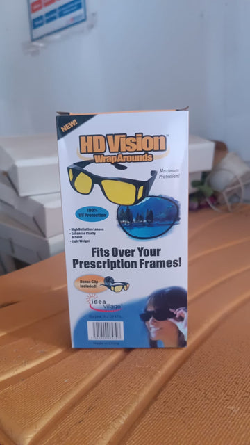 Night HD Vision Driving Anti-Glare Glasses with Yellow Lenses - Velora online store 