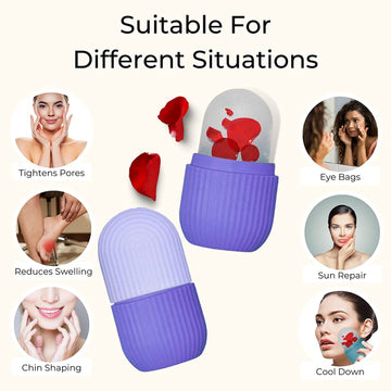 GlowForm Beauty Ice Roller - Reusable Facial & Eye Massager - Velora online store 