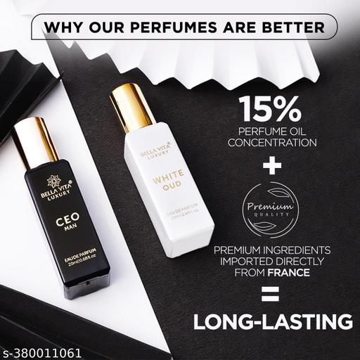 Luxury CEO Man 20 ml + White Oud Unisex 20 ml Perfume Gift Combo Pack for Men and Women (Pack of 2) - Velora online store 