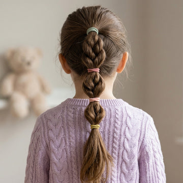 Soft Elastic Hair Bands Set - 40 Neutral Color Hair Ties - Velora online store 