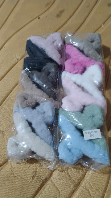Premium Soft Fur Coated Hair Clutcher Clip Set (12 Pc) - Velora online store 
