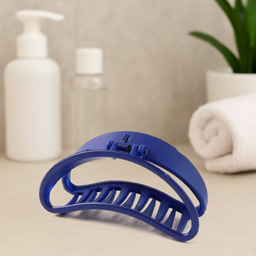Plastic Hair Clamp Grip, Simple Matte Hair Barrette Clamp (12 Pc) - M Y V E L O R A