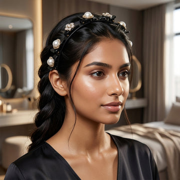 Stylish Fancy Pearl Design Hair Headband (1 Pc) - M Y V E L O R A