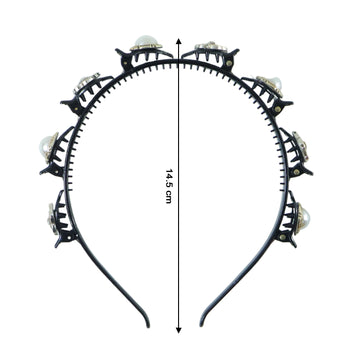 Stylish Fancy Pearl Design Hair Headband (1 Pc) - M Y V E L O R A