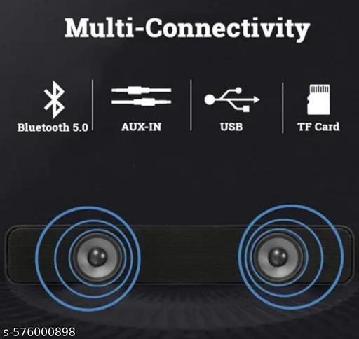 M423SP (PORTABLE HOME TV) Dynamic Thunder Sound 2400mAh Battery 10W Bluetooth Speaker (Black, Stereo Channel) - Velora online store 