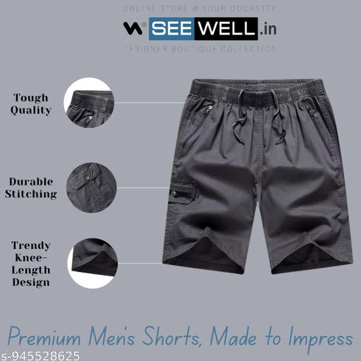 Men’s Premium Quality Cotton Cargo Shorts for Casual & Streetwear Style - Velora online store 