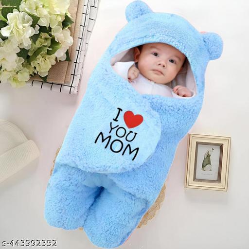 Brandonn Baby Blankets Newborn Combo Pack of Hooded Wearable Swaddle Wrapper For Baby Boys and Baby Girls Pack of 2 Pcs.  - M Y V E L O R A