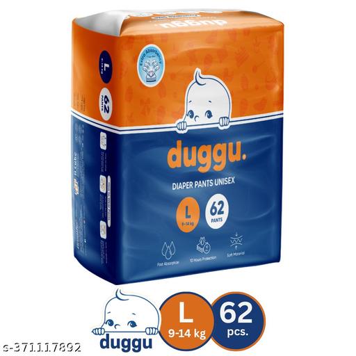 Ultra Soft and Gentle Baby Diaper Pants | Unisex | Up to 10 Hours Absorption | Super Dryness | leak Protection | 9-14 kg | Large | Pack of 1 - (62 Pieces) - M Y V E L O R A