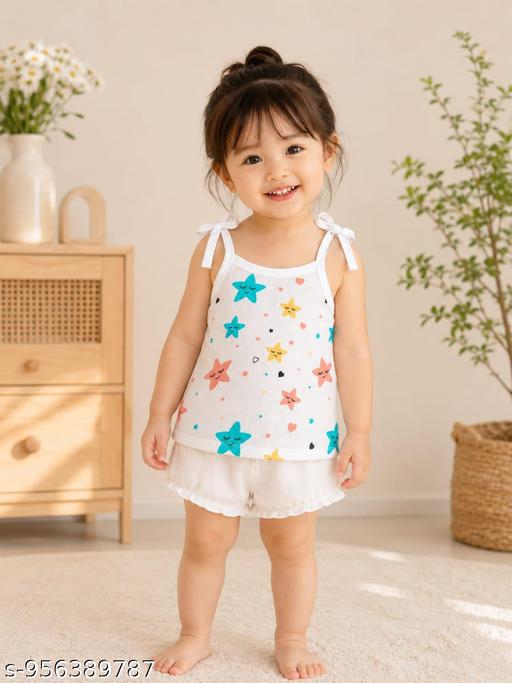 100% Cotton Newborn Baby Cotton Muslin Jabla – Soft Breathable Sleeveless Knot Style Vest for Boys & Girls, Skin Friendly Infant Summer Innerwear, White Assorted (PACK 5) - Velora online store 