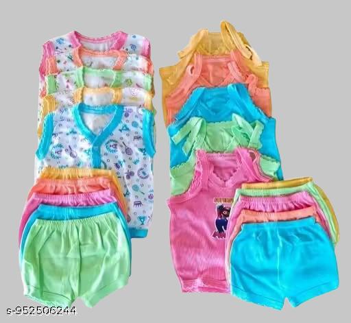 NEW TRENDY BORN BABY DRESS SET (PACK OF 10) COTTON PREMIUM QUALITY - Velora online store 