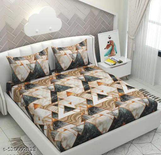SS PREMIUM PURE COTTON 300TC Elastic Fitted Bedsheet With ONE Pillow Cover - Velora online store 