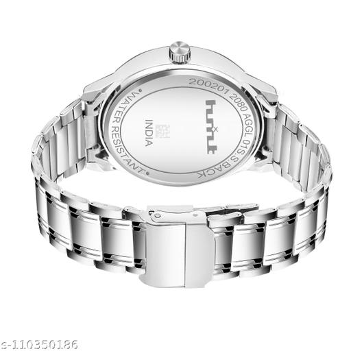 HMXT-2 Day n Date Series Men's Blue Silver Chain Analog Watches Classic, Attractive, Professional, top-trendy and stylish Analogue Watches for Men/boys for office, school use - Velora online store 