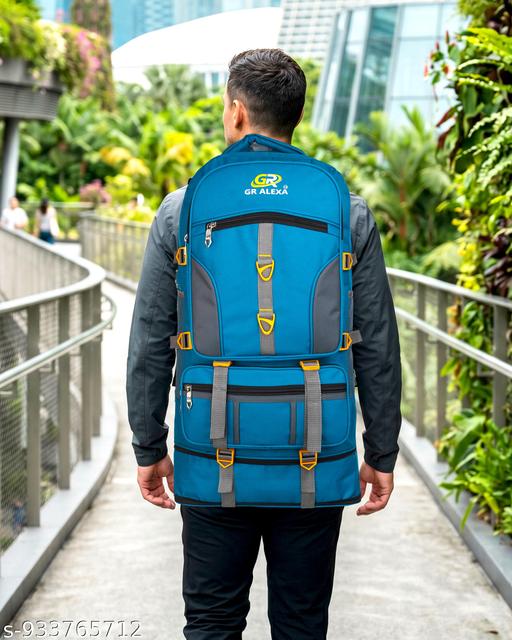 ALEXA Unisex Waterproof Rucksack Trekking Hiking Camping Outdoor Camps Luggage Bags Tour Travel Backpack With Shoe Compartment - Velora online store 