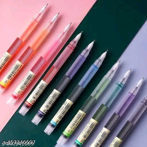 10 psc multicolored roller ball pen  - Velora online store 