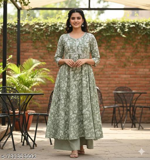 ANARKALI PLAZO SET - Velora online store 
