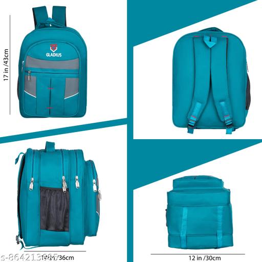45L Stylish Waterproof Teal school Bag for boys and girls of class 4th-10th - Velora online store 