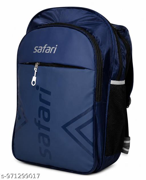 Safari Lite Pro Navy Blue Backpack for Men | 27L Water Resistant Laptop Backpack | College, Office & Travel Bag - Velora online store 