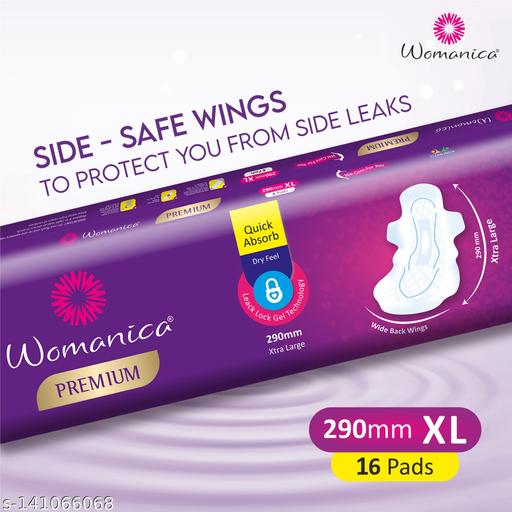 Womanica 290mm Sanitary Pads (16 Pads Each, Total 48 Pads) Pack of 3 | High Absorbency & Comfortable Fit | Soft & Leak-Proof Protection - Velora online store 