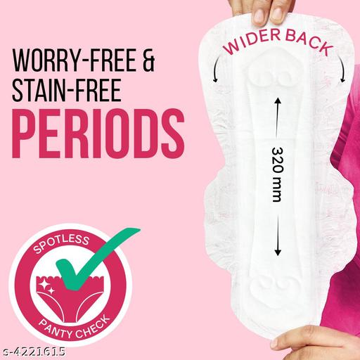 Period Care Pads XXL Soft 40 Sanitary Pads 320mm with Double Flaps enriched with Neem and Safflower - 1 Pack (40 Pads) - Velora online store 