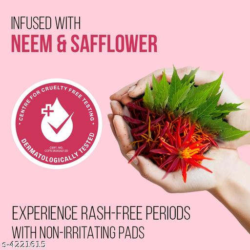 Period Care Pads XXL Soft 40 Sanitary Pads 320mm with Double Flaps enriched with Neem and Safflower - 1 Pack (40 Pads) - Velora online store 