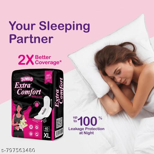 Jumbo XL Size DryNet Cover Sanitary Pad For Heavy Flow: quick-absorb area with gel technology, 280 mm length, extra soft, cottony feel, protection against heavy flow with ultra wings, up to 24-hour protection, and ultra-thin, itch-free, rash-free XL (pack of 1) - Velora online store 
