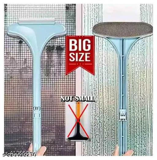 Two-in-One Window Cleaner Mop - Double-Sided Glass Wiper with Extended Handle - Monsoon Cleaning Brush - Multi-Purpose Home & Window Glass Cleaner - Big Size, Trendy, Top Rated - Velora online store 