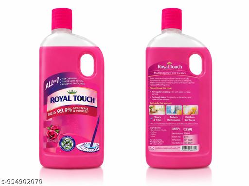 Royal Touch All-in-1 Floor Cleaner Liquid, Disinfectant Surface Cleaner with Rose Fragrance, Kills 99.9% Germs & Viruses, 10X Cleaning Power, 500 ml Bottle for Home Hygiene - Velora online store 