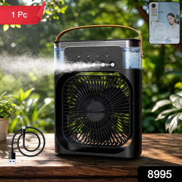 Portable Air Cooler Fan with 7-Color Light – Personal AC Fan - Velora online store 