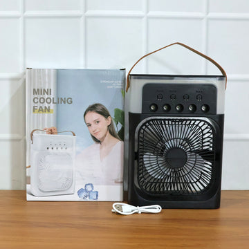 Portable Air Cooler Fan with 7-Color Light – Personal AC Fan - Velora online store 