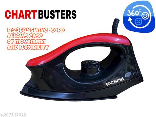 Iron Press 100% premium Quality Non-stick Coated Dry Iron With LED Indicator 750 W Dry Iron  (Red, Black) - Velora online store 