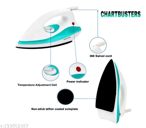750W Dry Iron for Clothes | Fast Heating | Non Stick Soleplate | Temperature Control | Lightweight Electric Press Iron for Home Use - Velora online store 