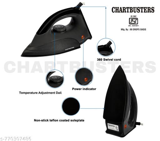 Dry Iron GLIDE PRO X  1000 Watts, Iron Press, Non Sick Soleplate with German Technology, Shock Proof Body, Aerodynamic Design, 360° Swivel Cord, 2 Year Manufacturer Warranty ( RADHE RADHE ) - Velora online store 