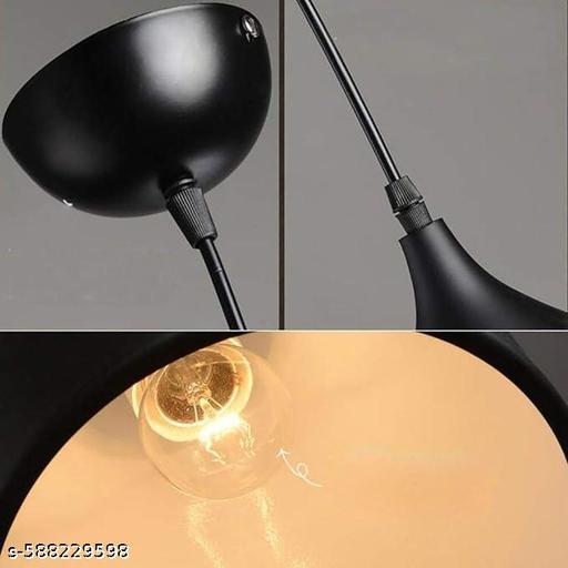 BECRAFT Pendant Ceiling Lights E27 Single Head Vintage Hanging Light for Dining Restaurant Bar Cafe, Pack of-2 [Bulb Not Included] - Velora online store 