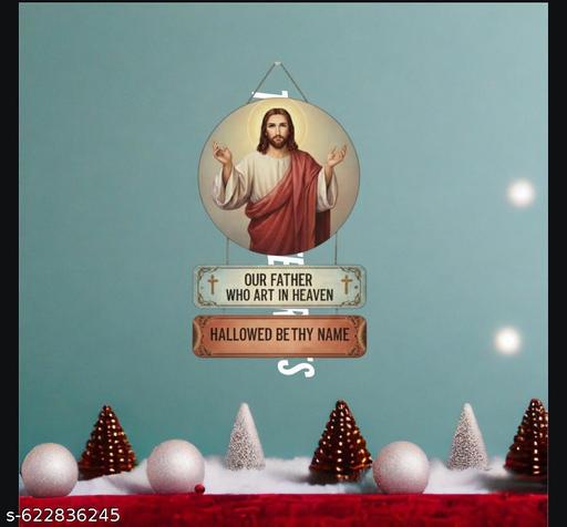 THE TANWAR’S ENTERPRISES NEW JESUS WALL WOODEN WALL HANGING - Velora online store 
