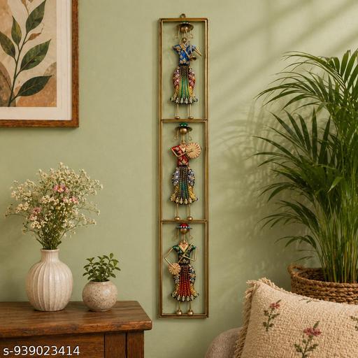 Home Decor Metal Wall Art Hanging | Handmade Decorative Wall Showpiece for Living Room Bedroom Dining Room | Ethnic Musician Wall Decor Frame | Luxury Wall Decoration - Velora online store 