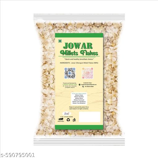 Land Root Organic Jowar Millet Flakes (Jowar Poha) Gluten Free  250gm - Velora online store 