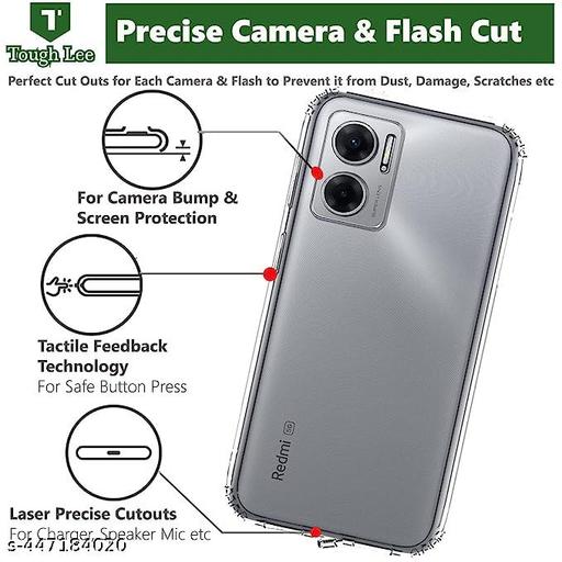 Delkart Shock Proof Transparent Back Cover For Mi Redmi 11 Prime (5G) - Velora online store 