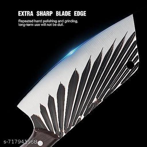 Ecoslice Stainless Steel Meat Cleaver Knife for Kitchen Extra Sharp Chopping Knife with Comfortable Handle Butcher Knife for Daily Cooking & Heavy Cutting Pack of 1 - Velora online store 