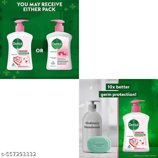 Dettol Skincare Liquid Handwash, 200 ml Pump (Pack of 2) - Velora online store 