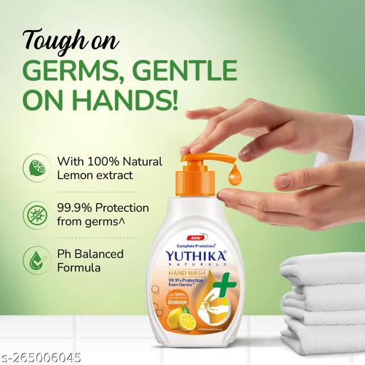 Naturals Complete Protection Hand Wash Bottle Pack 200ml Lemon (Pack OF 1) - Velora online store 