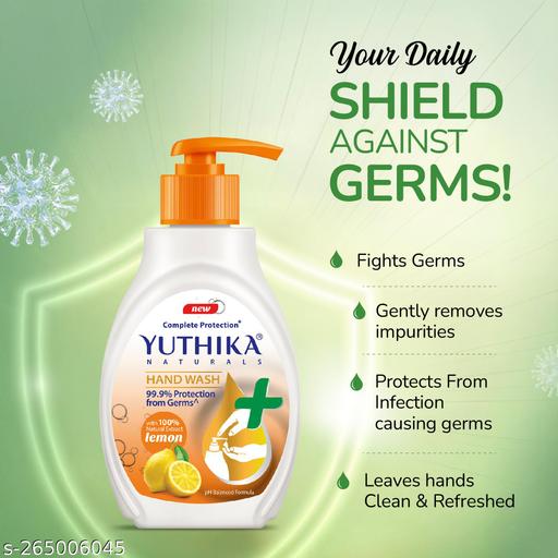 Naturals Complete Protection Hand Wash Bottle Pack 200ml Lemon (Pack OF 1) - Velora online store 