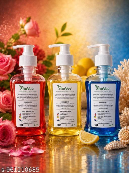 ShuVee Foaming Hand Wash Combo Pack (Rose, Lemon & Aqua Sea Minerals) | Helps Maintain Hand Hygiene | Gentle Daily Cleansing | pH Balanced Formula | Refreshing Fragrance | 250ml Each (Pack of 3) - Velora online store 