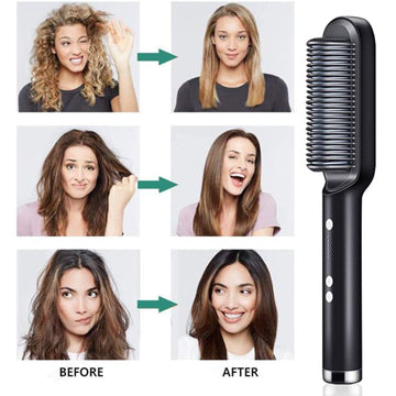 Hair Straightener – Keratin Ceramic & Scalp Massager | Calm & Curl - Velora online store 