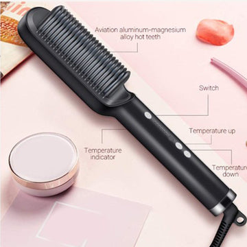 Hair Straightener – Keratin Ceramic & Scalp Massager | Calm & Curl - Velora online store 